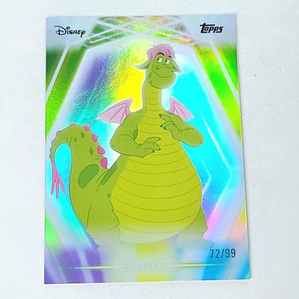 Elliott Topps 2026 Disney Neon Holo Parallel Refractor Limited 72/99